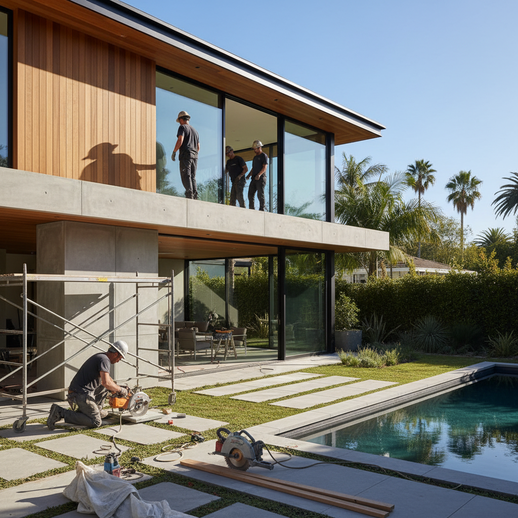 Exterior home renovation