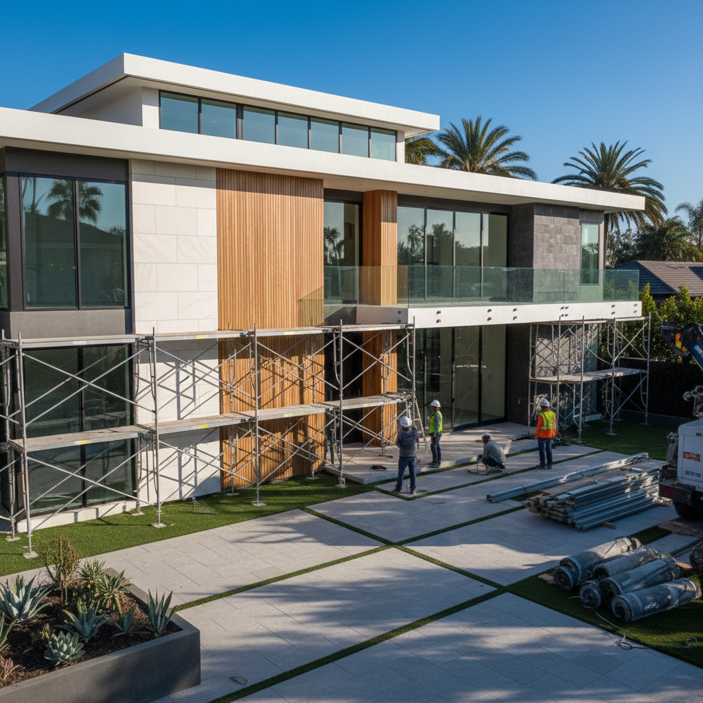 Exterior home renovation