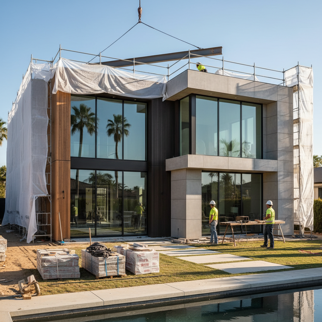 Exterior home renovation