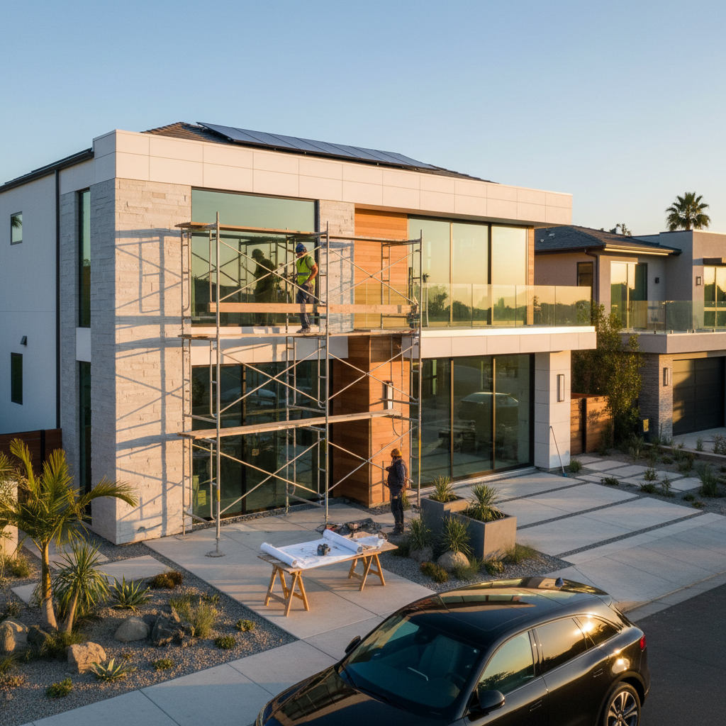 Exterior home renovation