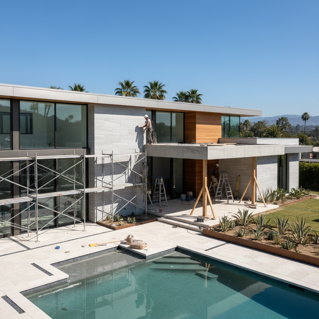 Exterior home renovation