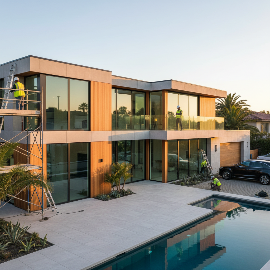 Exterior home renovation