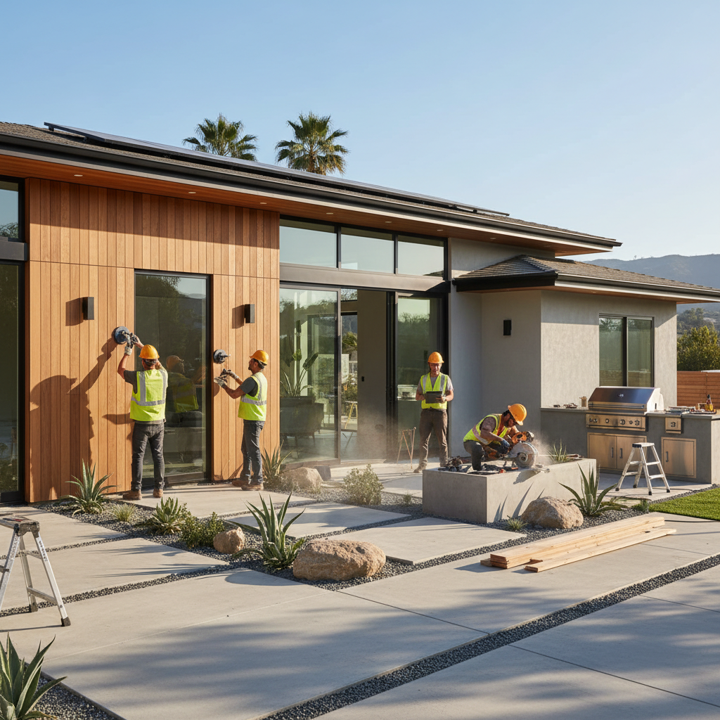 Exterior home renovation