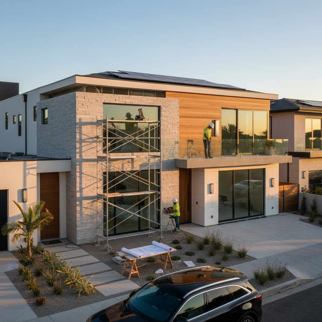 Exterior home renovation