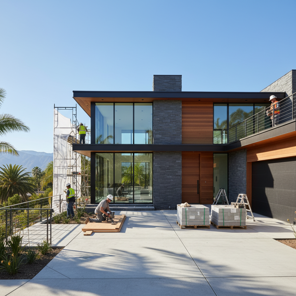 Exterior home renovation